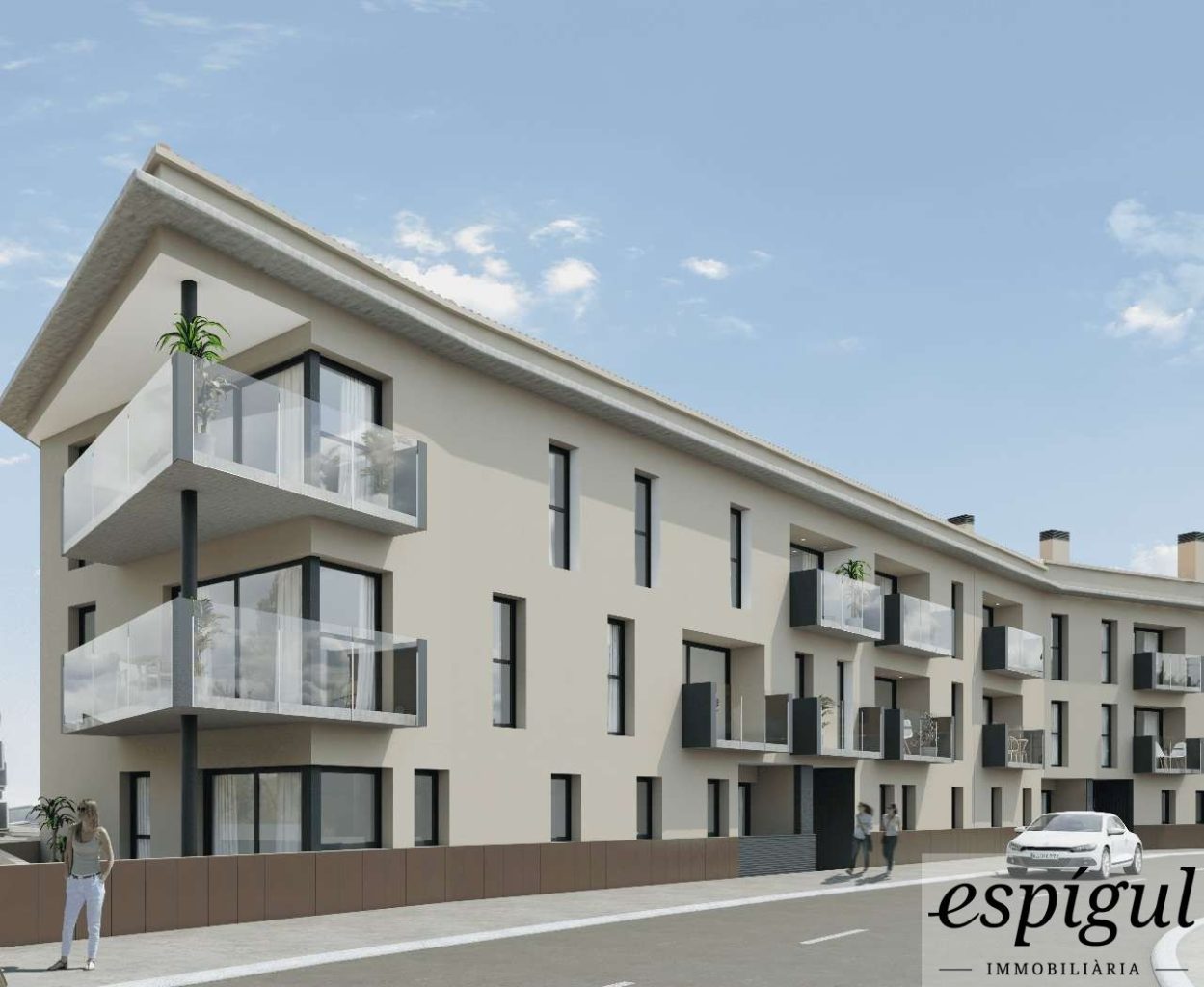 Newly built flats in Fornells de la Selva
