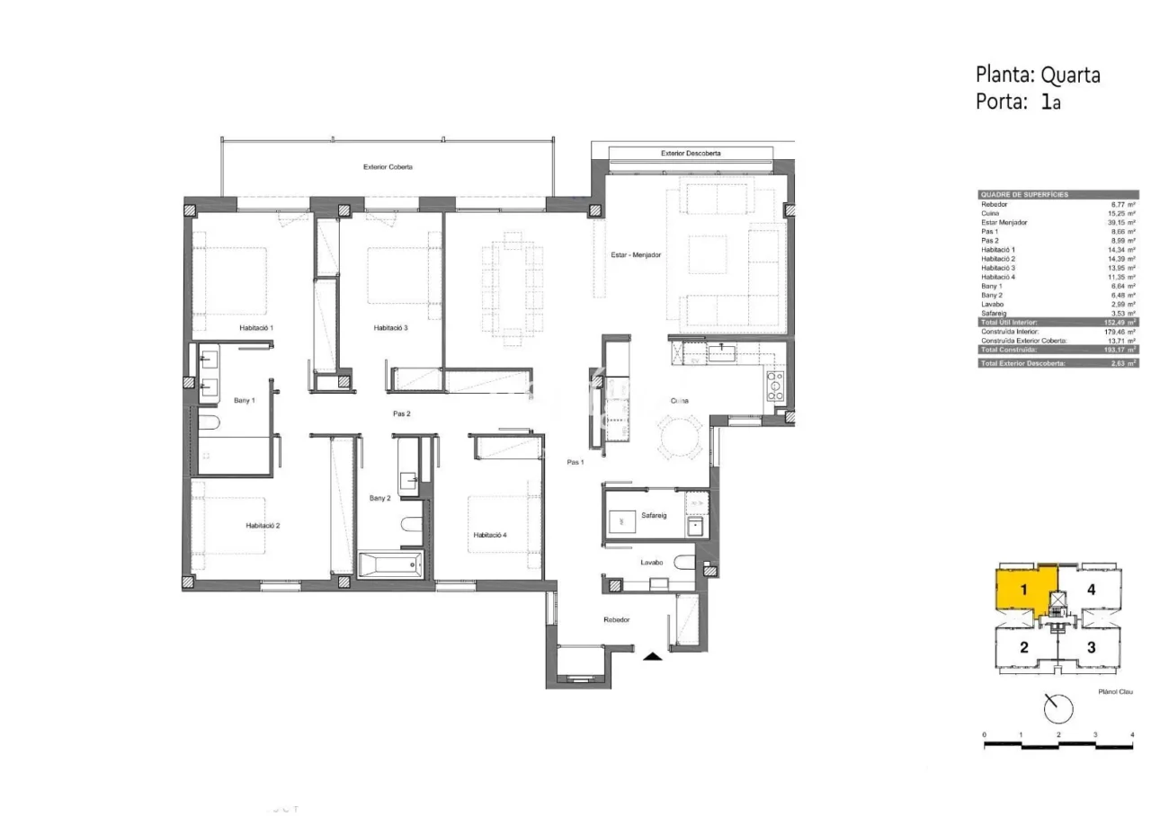 Appartement neuf exclusif avec terrasse de 16 m² à Sant Gervasi-Galvany