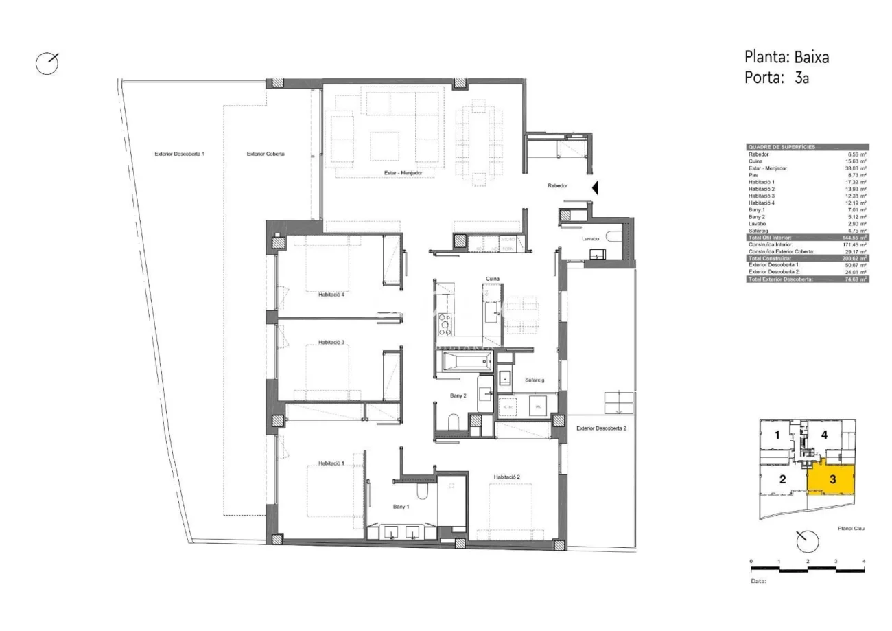 Exclusive new-build apartment with 104 m² of outdoor space in Sant Gervasi-Galvany