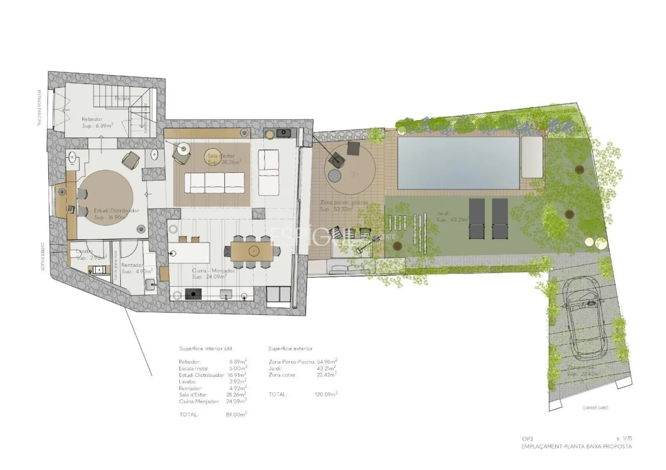 Charmantes Stadthaus mit Garten und Garage im Herzen von Gualta