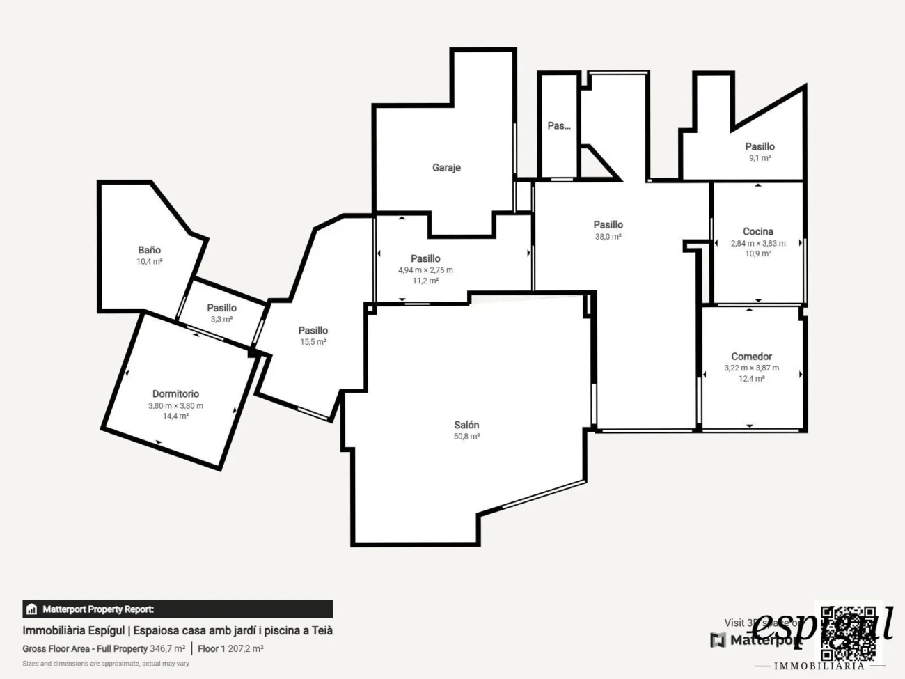 Àmplia casa de 6 habitacions amb piscina a Sant Berger, Teià
