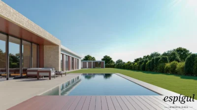 Xalet d’Obra nova en venda en el Golf Masia Bach en una sola planta de 440 m², en una parcel·la de 1.800 m²
