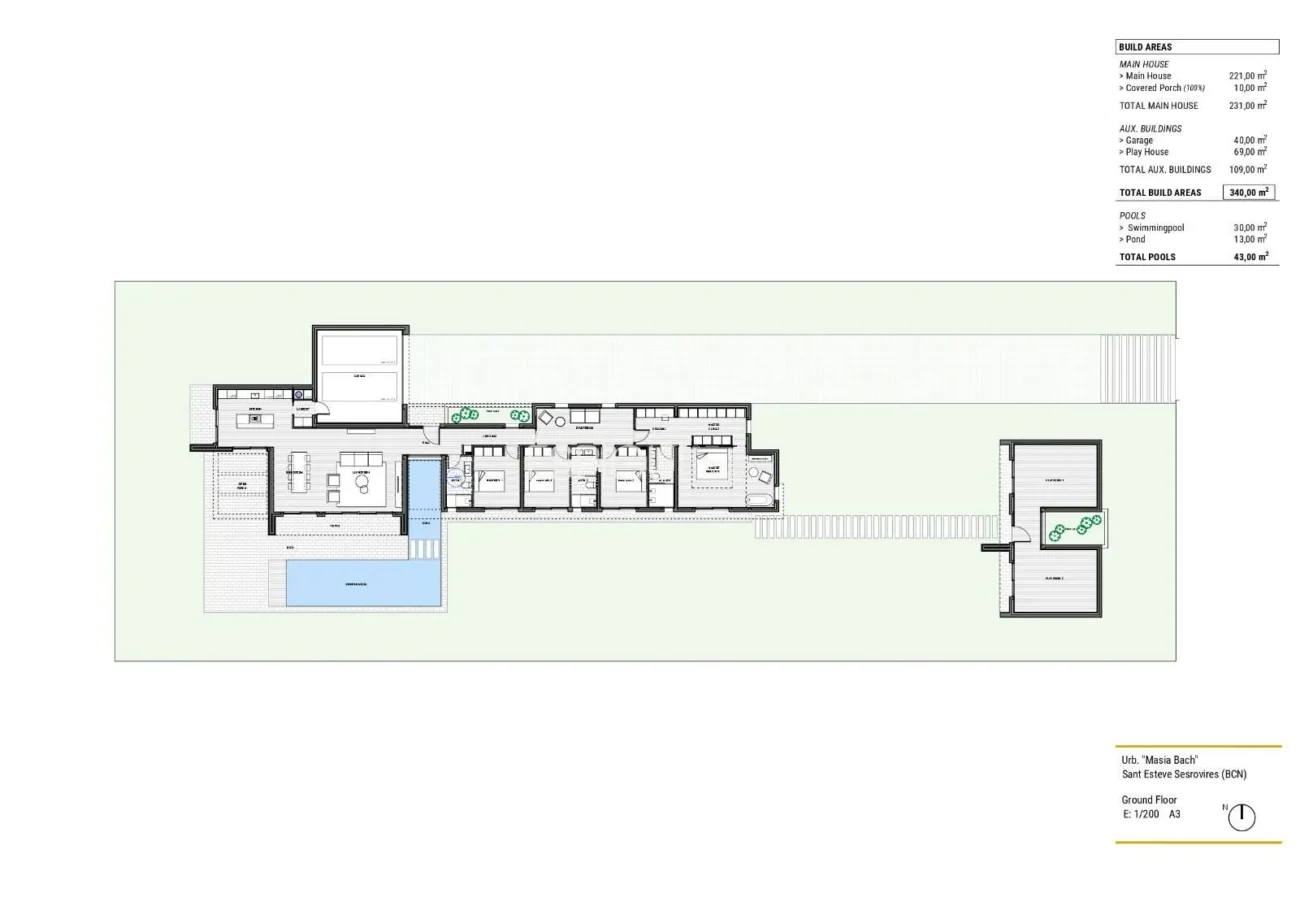 Villa de Obra nueva en venta en el Golf Masía Bach