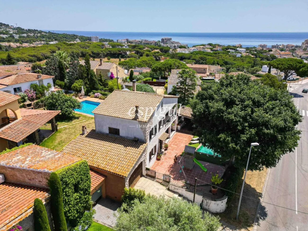 Encantadora casa rústica con vistas al mar en Platja d’Aro