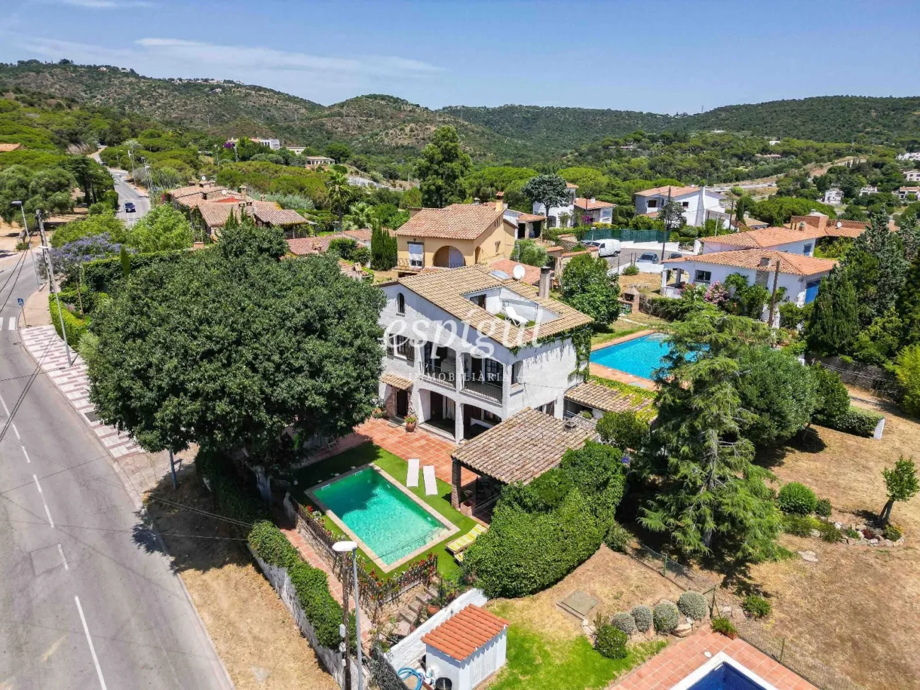 Encantadora casa rústica con vistas al mar en Platja d’Aro