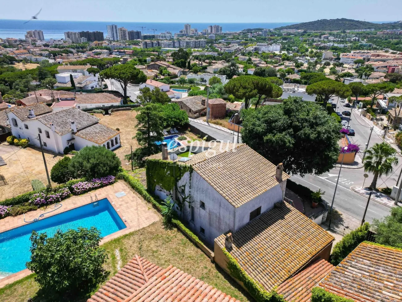 Encantadora casa rústica con vistas al mar en Platja d’Aro