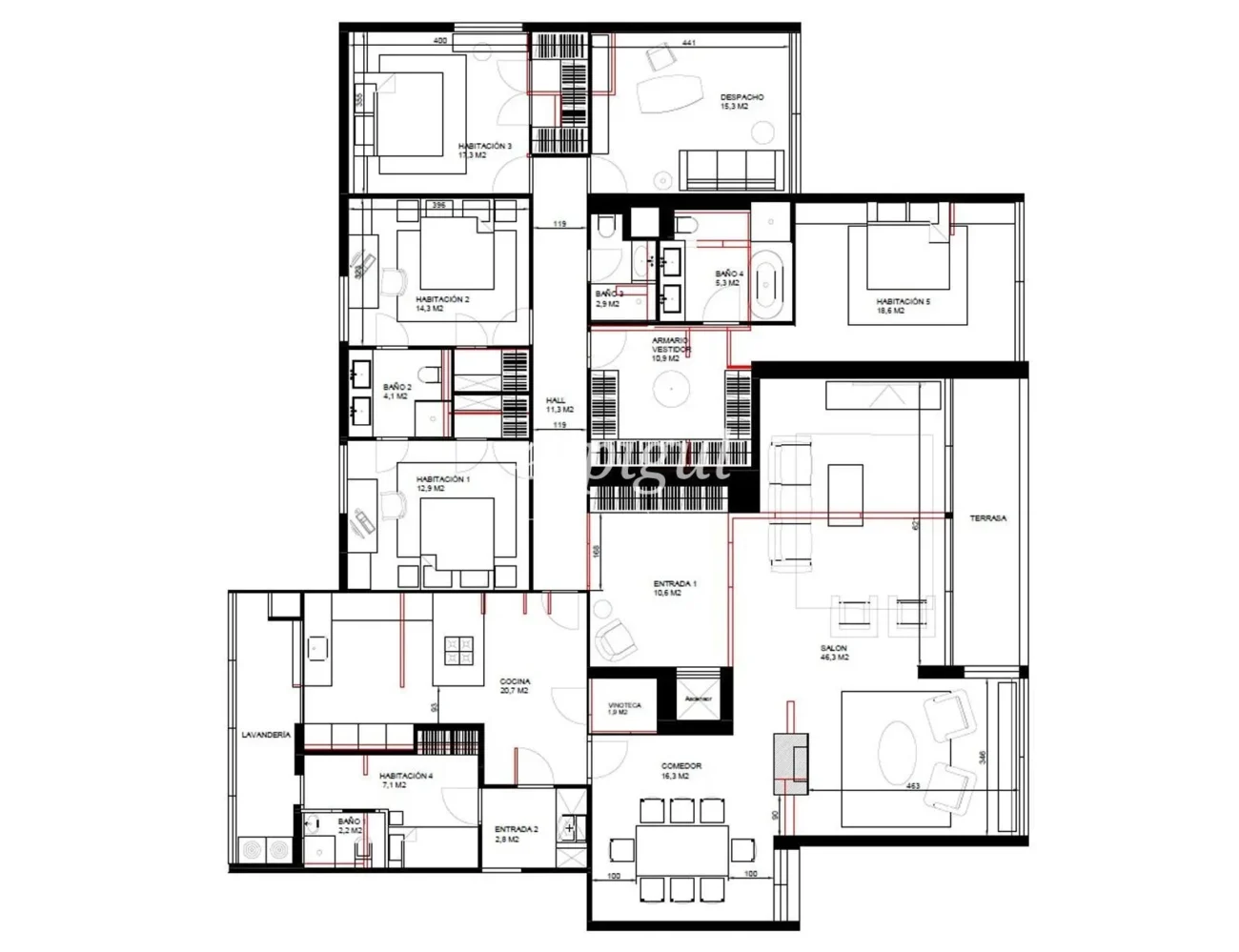 Appartement exclusif à vendre au Jardí de Tòquio, Pedralbes