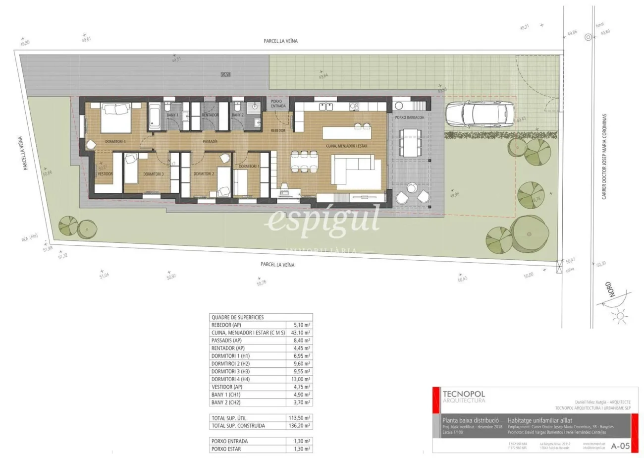 Exclusiva casa de obra nueva en planta baja con jardín en Banyoles