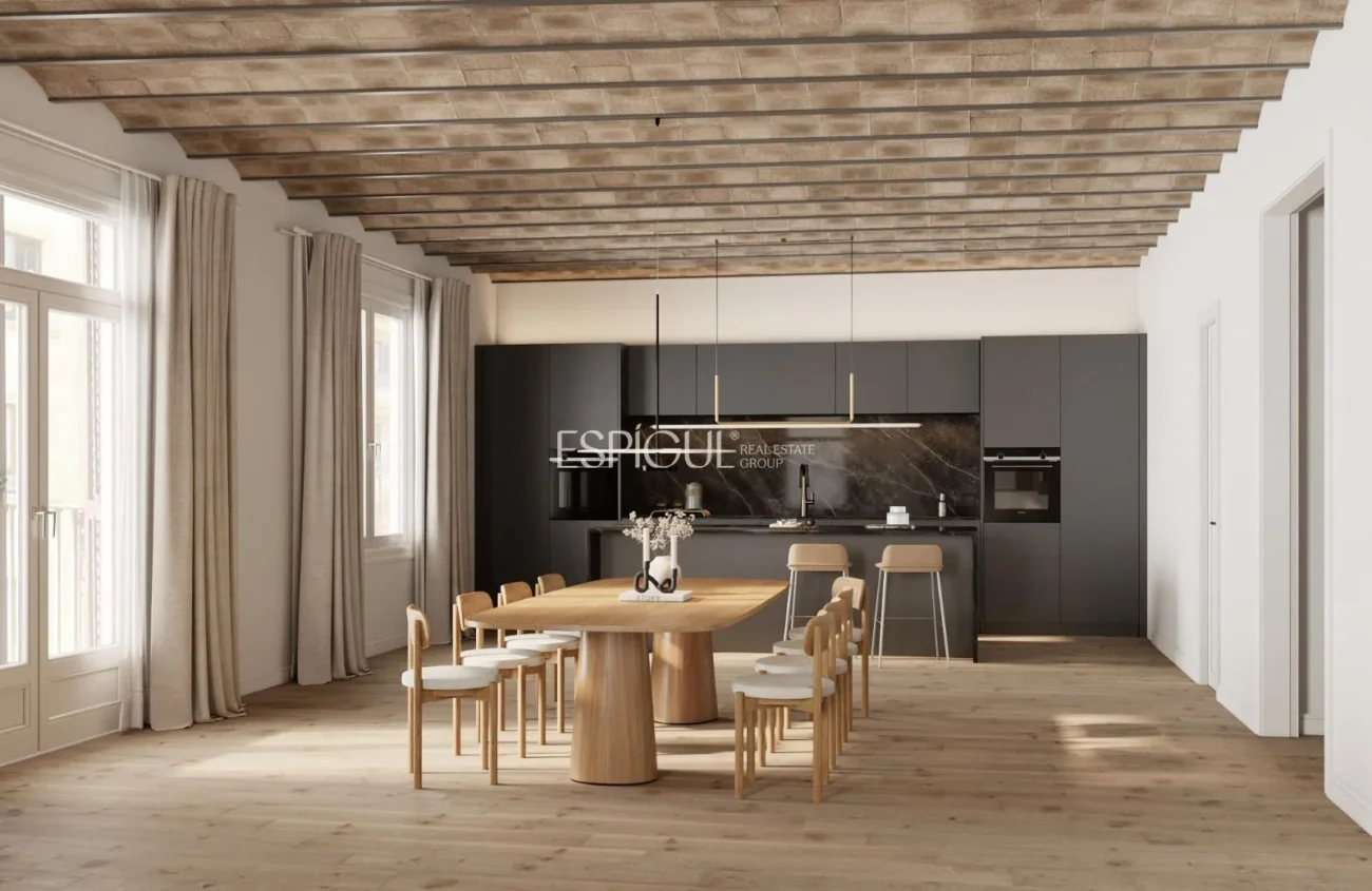 Logement exclusif avec une essence classique et un confort contemporain au cœur de l’Eixample Dret