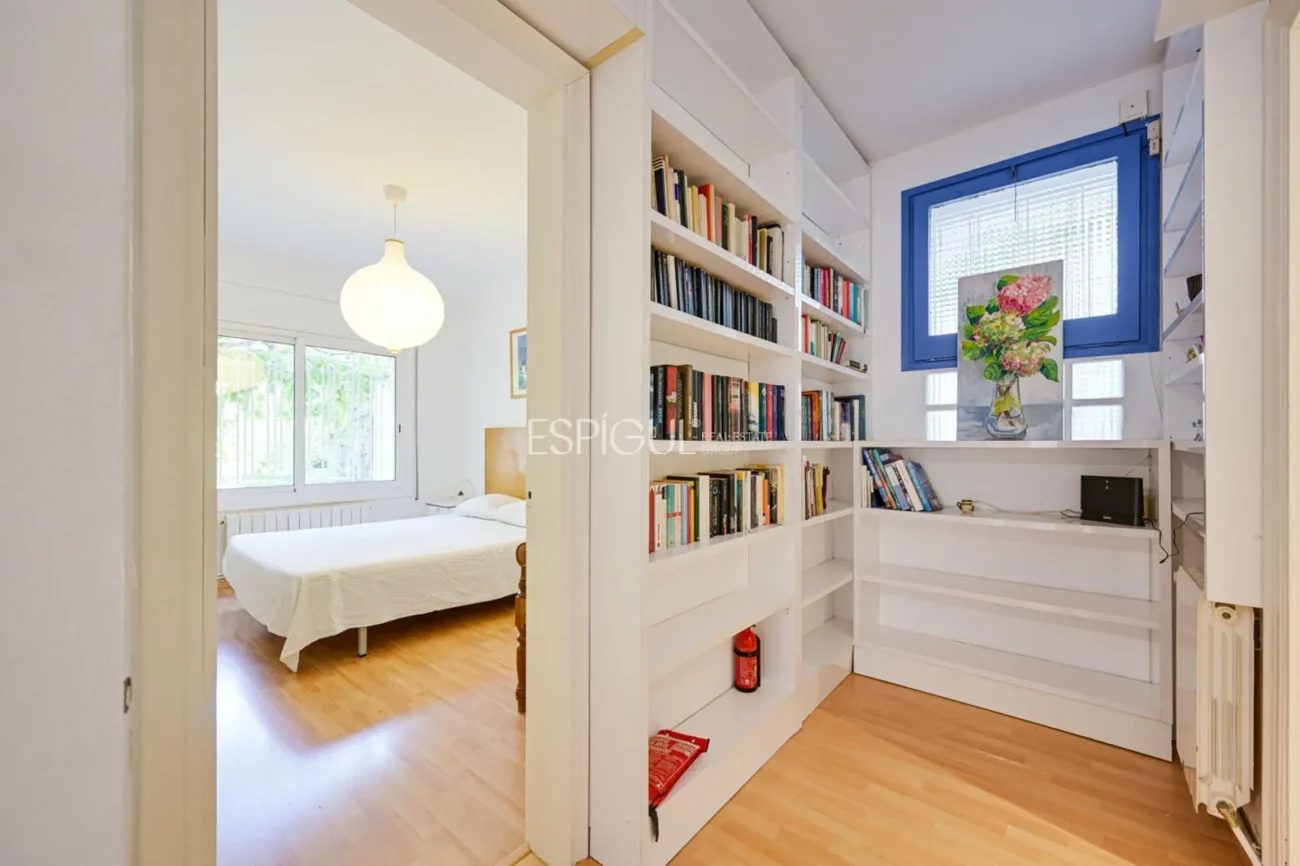 Céntrico piso de alquiler temporal con jardín privado y 3 habitaciones en Alella
