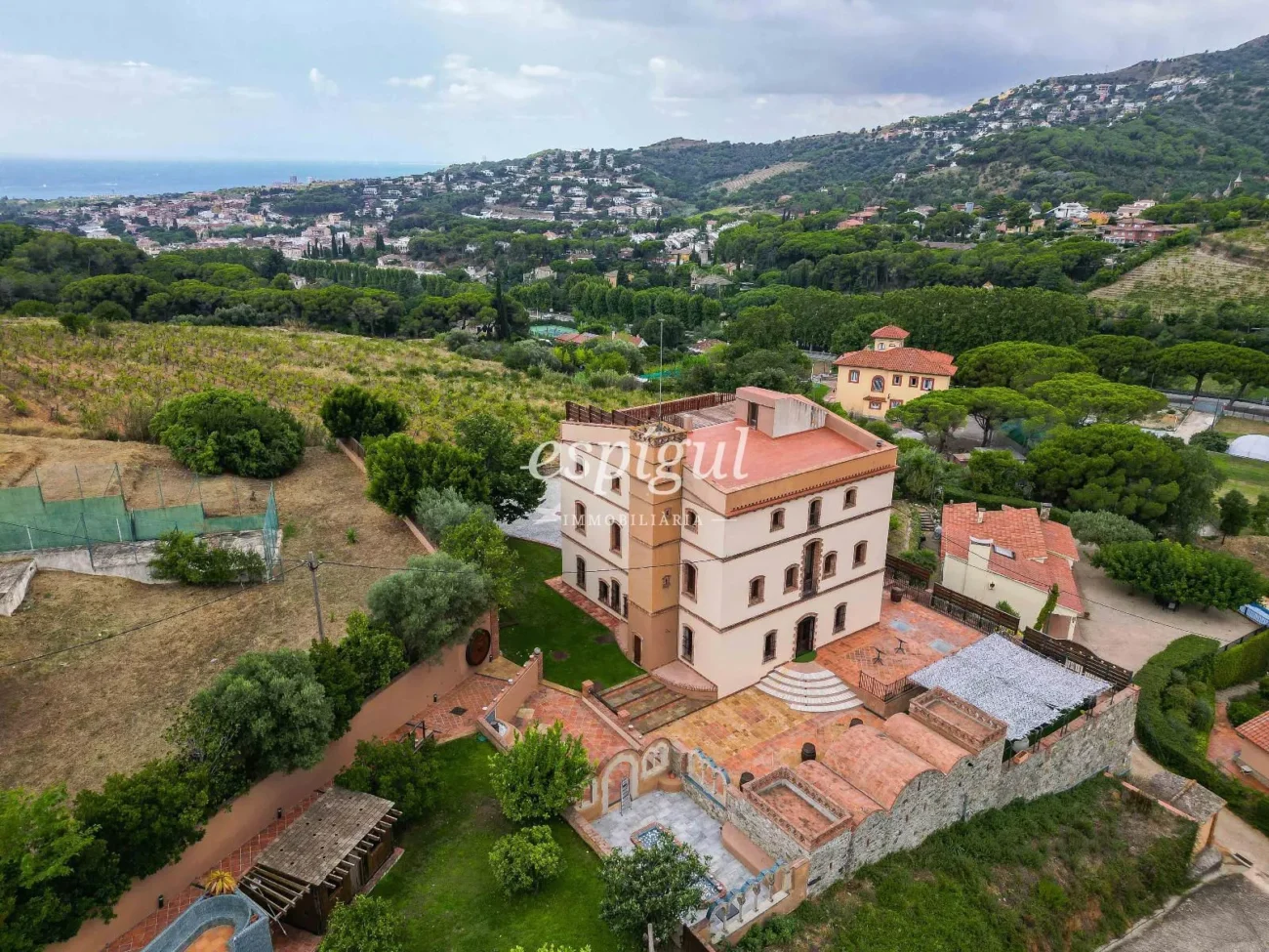 Exclusive Historic Mansion in Alella with Sea Views and Tourist License