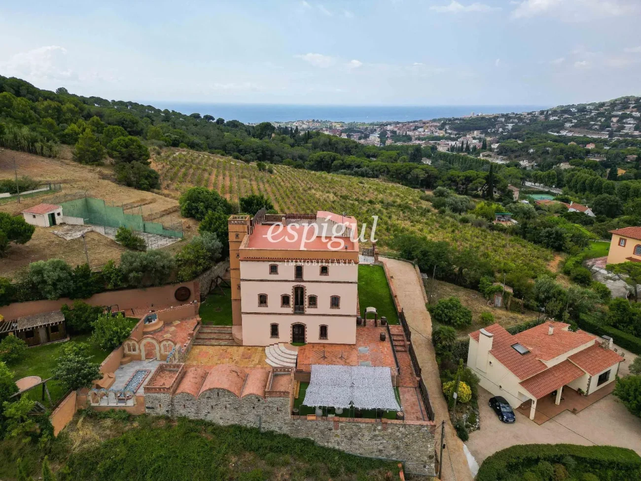Exclusive Historic Mansion in Alella with Sea Views and Tourist License