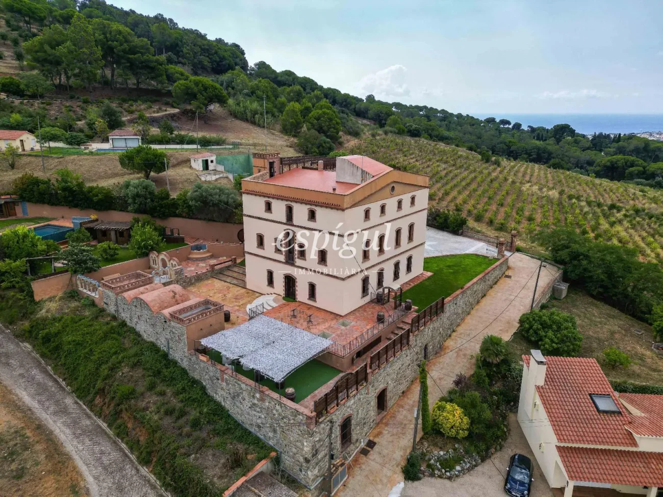 Exclusive Historic Mansion in Alella with Sea Views and Tourist License