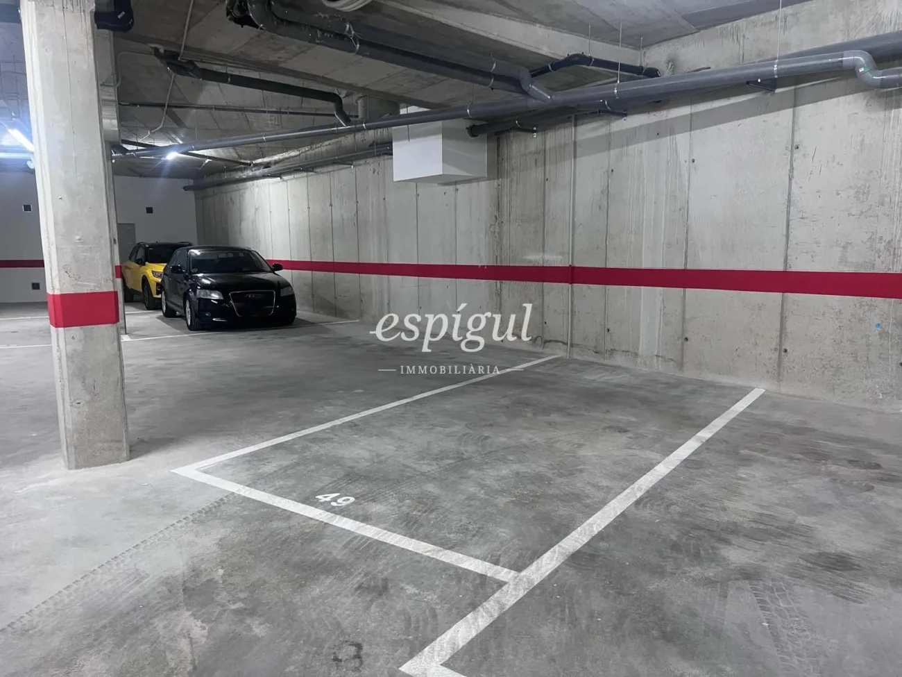 Parking in the center of Fornells de la Selva
