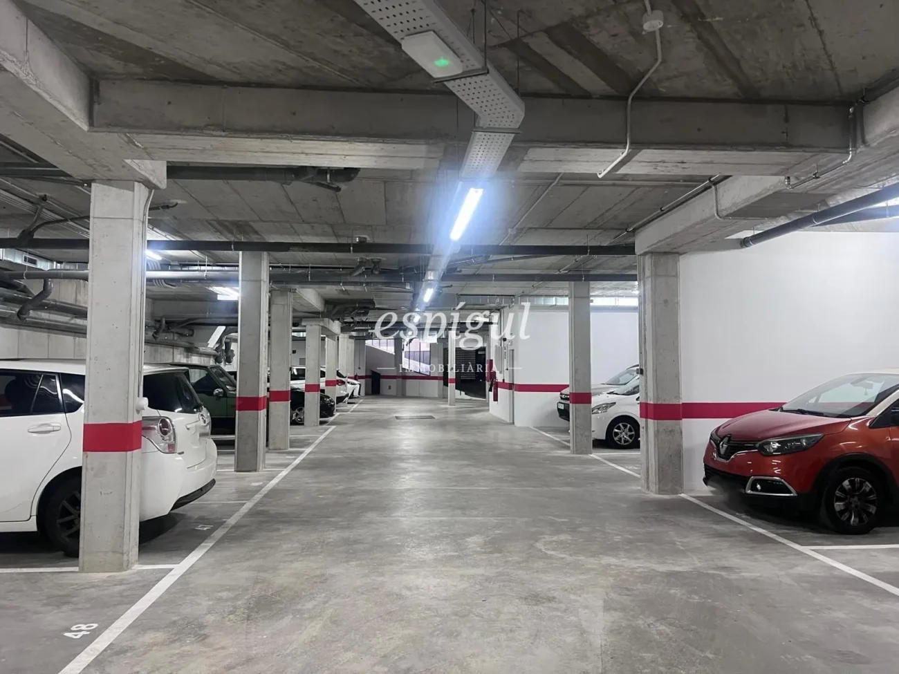 Parking in the center of Fornells de la Selva