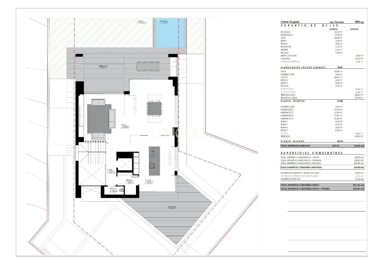 New build development villa on Valldoreix