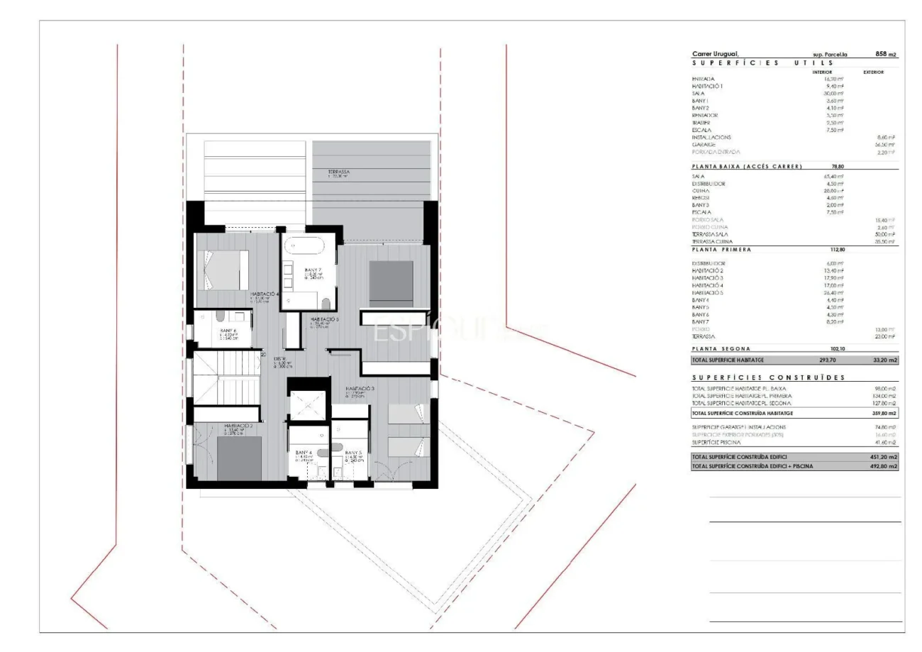 New build development villa on Valldoreix