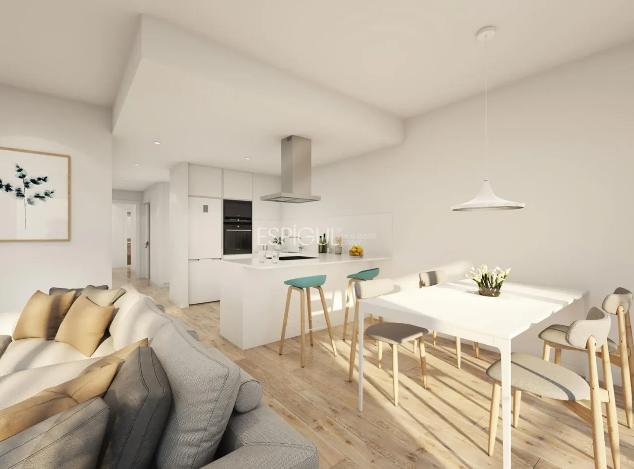 Estrena piso de una habitación y balcón en Domeny