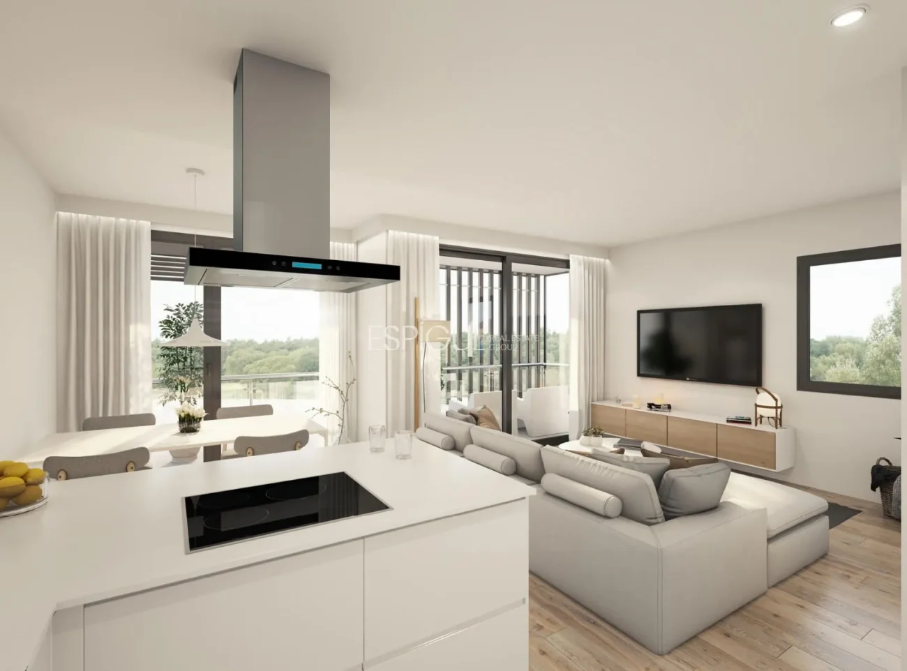 Estrena piso de una habitación y balcón en Domeny
