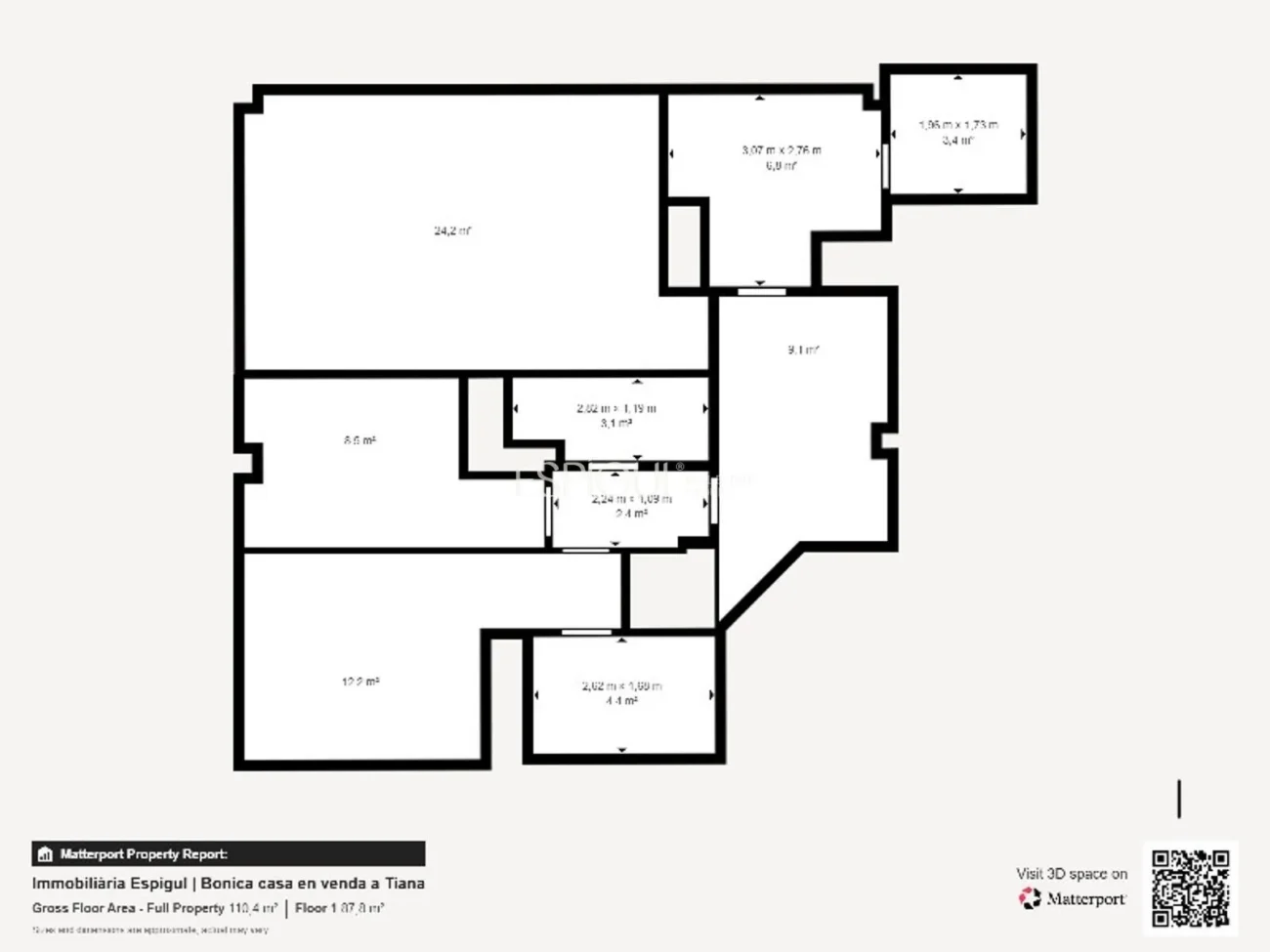 Attique en duplex exclusif avec terrasse et vues panoramiques à Tiana