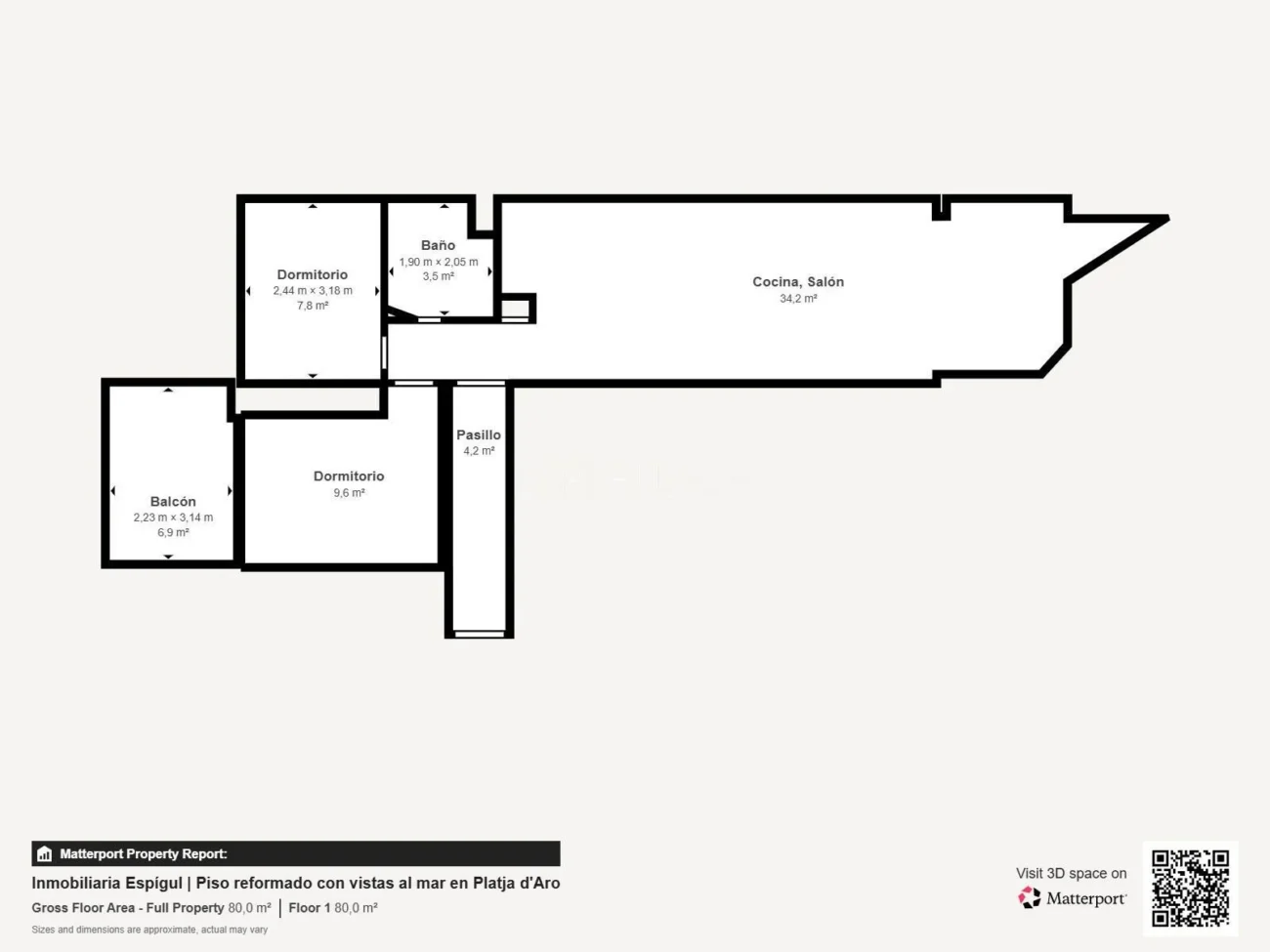 Piso reformado con vistas al mar en Platja d’Aro