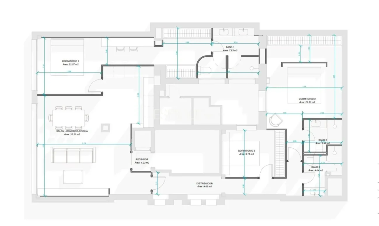 Vaste logement situé rue Claudio Coello, dans le quartier de Salamanca.