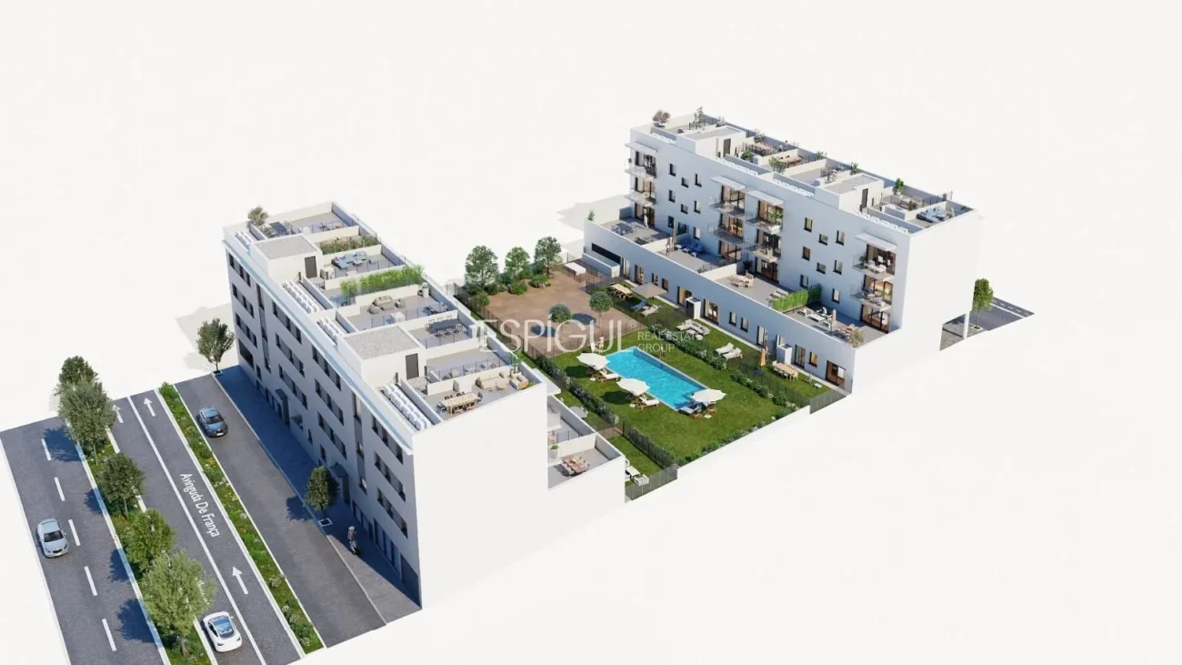 Rez-de-chaussée avec terrasse et jardin à Sarrià de Ter – Nouvelle construction