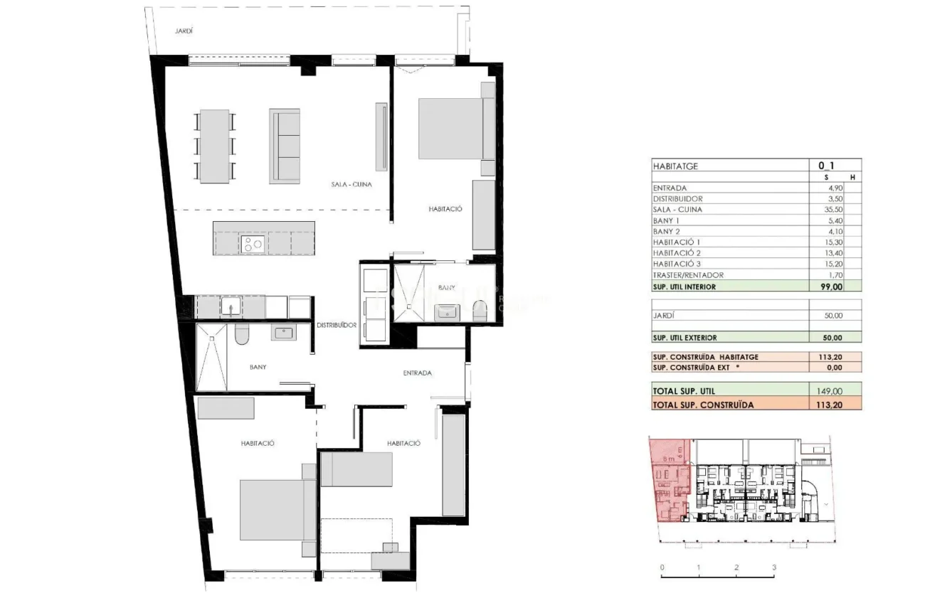 Ground Floor Apartment with Terrace and Garden in Sarrià De Ter – New Construction