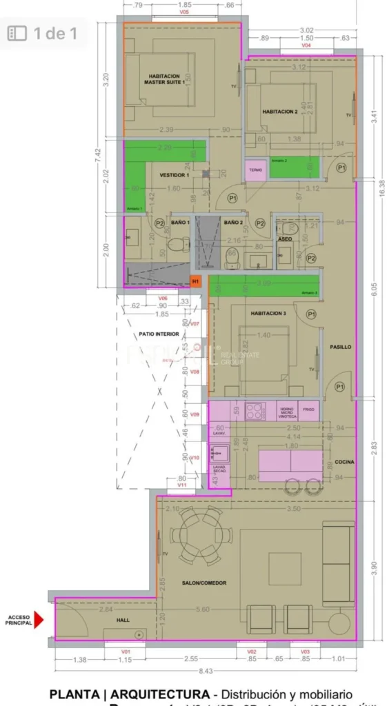 Appartement de luxe exclusif à Goya – Cinquième étage extérieur avec rénovation intégrale.