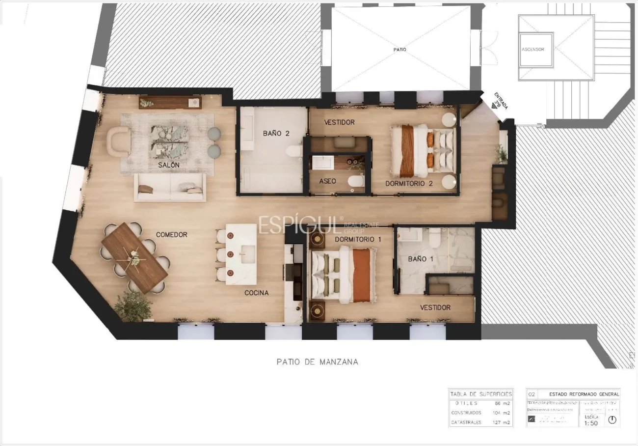 Appartement de luxe exclusif à Juan Bravo, quartier de Salamanque