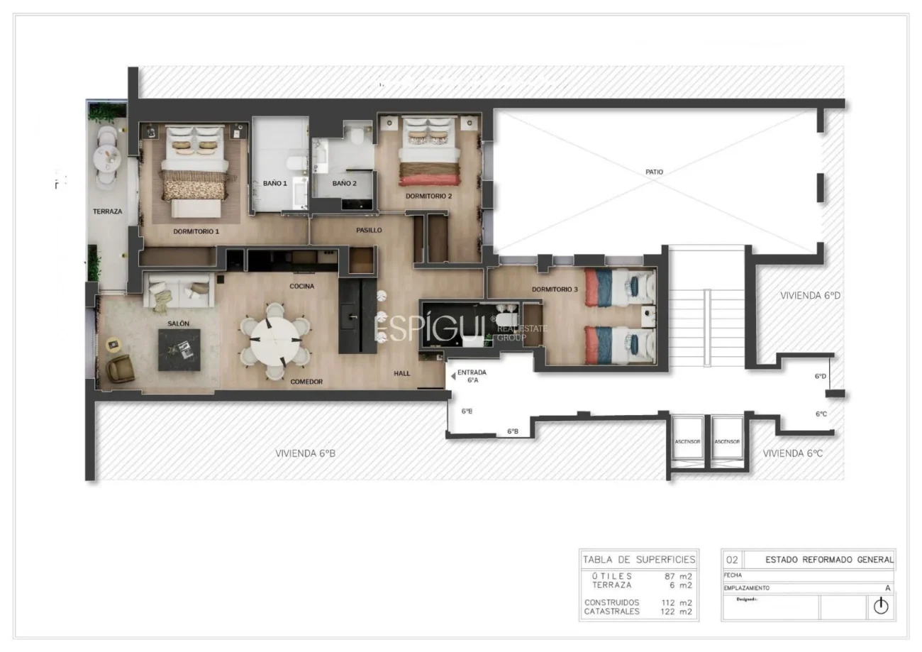 Exclusive exterior apartment on Calle Alcántar, Lista