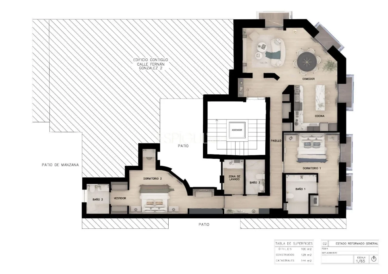Exklusive Außenwohnung in der Calle Goya