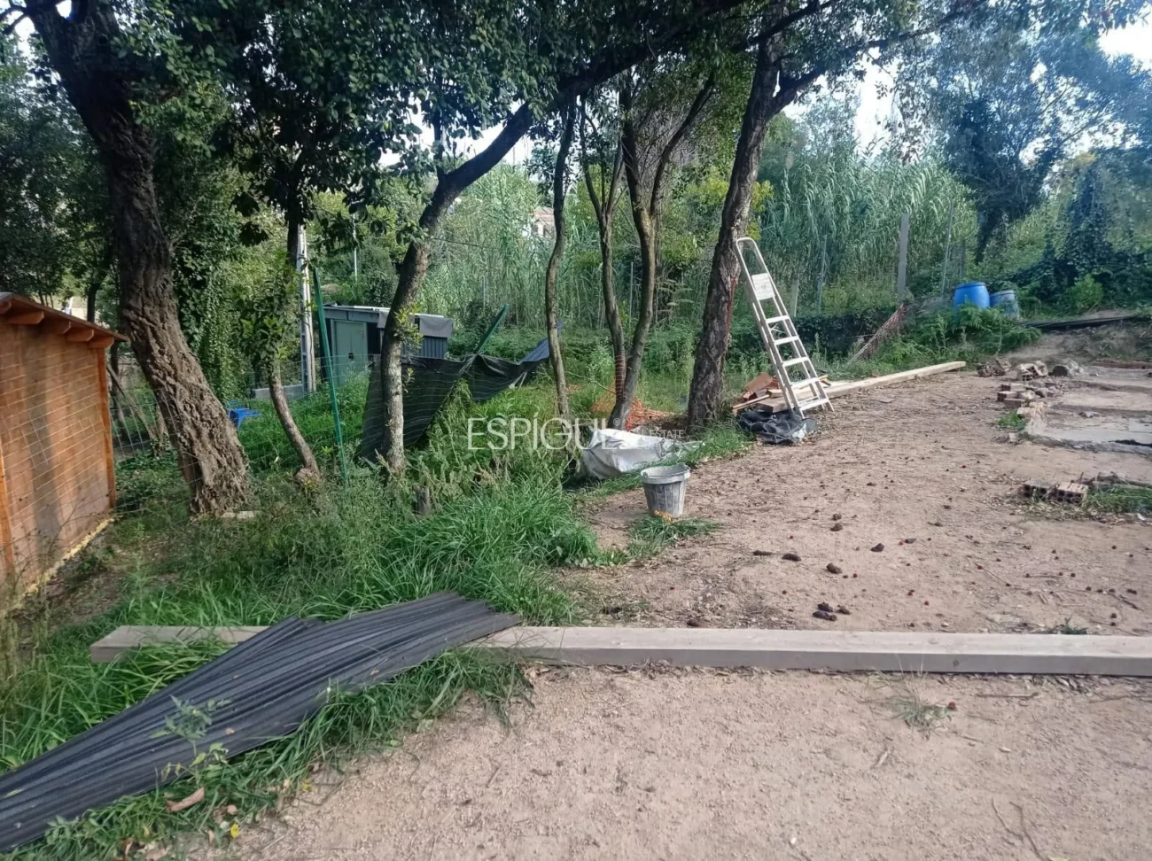 Parcela y casa de madera en Can Fornaca de Riudarenes