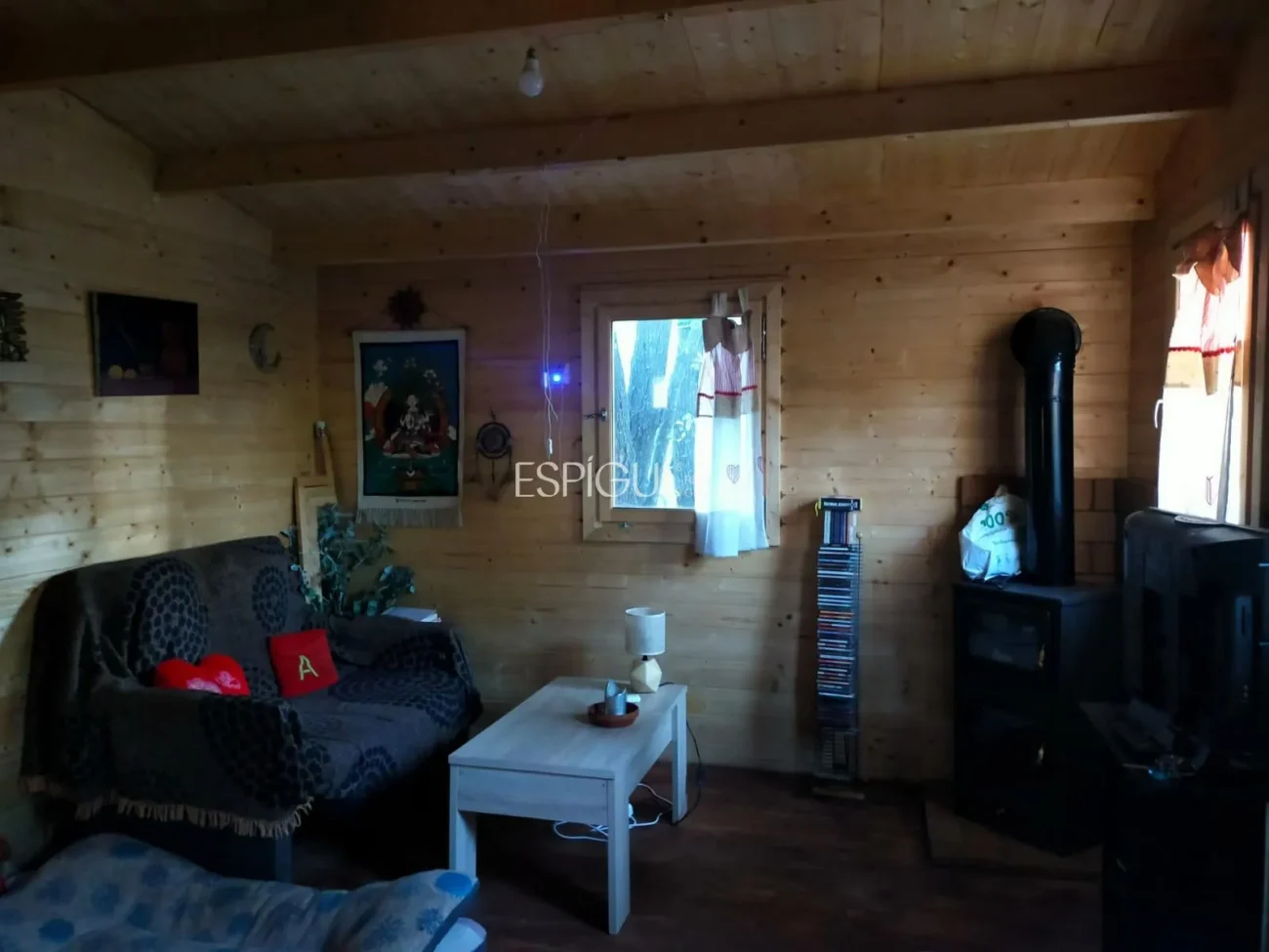 Parcela y casa de madera en Can Fornaca de Riudarenes