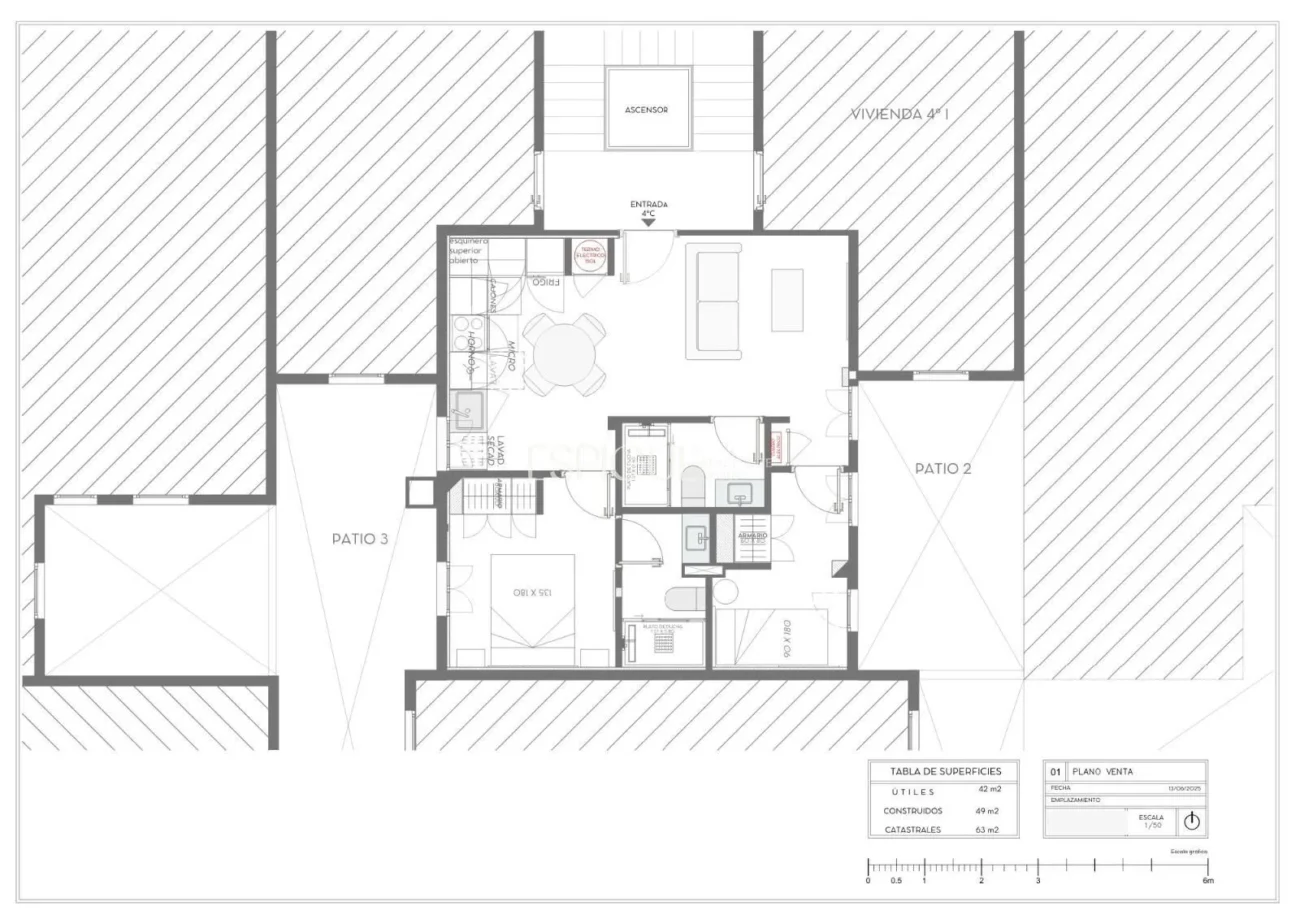 Piso reformado de 2 habitaciones en Rios Rosas, Chamberi