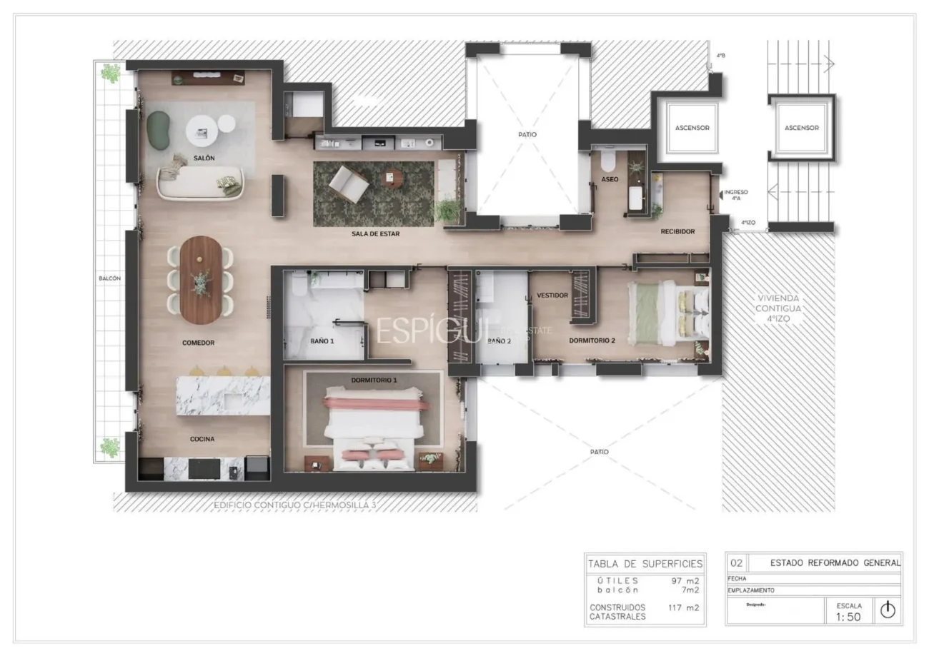 Appartement rénové et intelligent dans un immeuble classique de Recoletos, Madrid