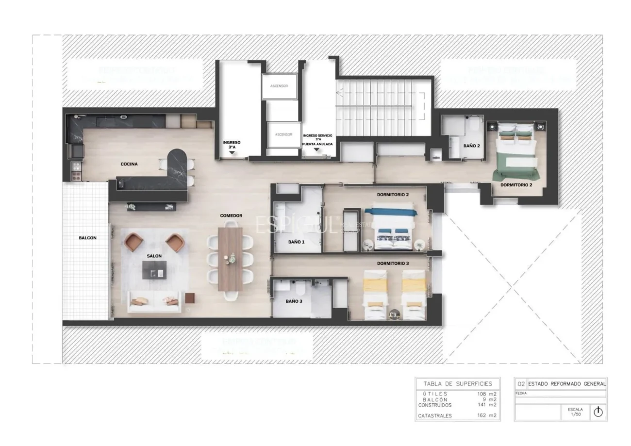 Sophisticated apartment with terrace in Castellana, Salamanca district