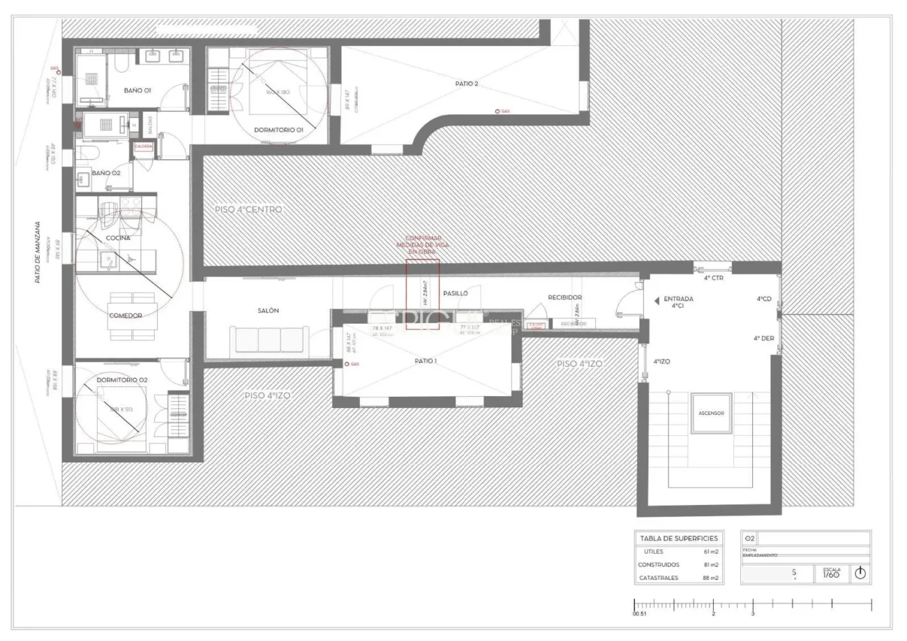 Renovated Apartment in Calle Lope De Rueda, Retiro