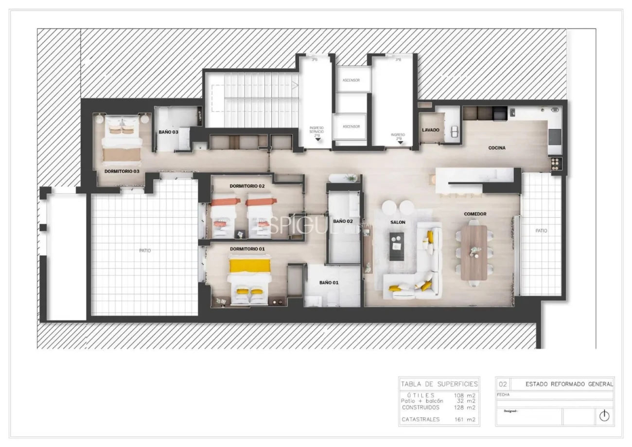 Vivienda reformada exterior en Calle Maria de Molina, Barrio de Salamanca