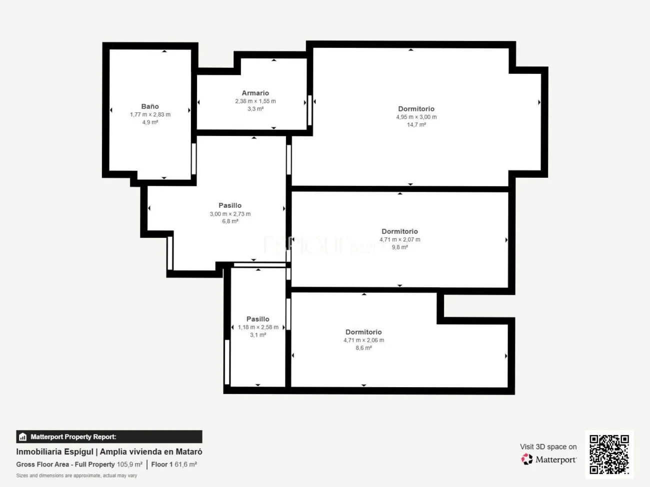 Penthouse en duplex inversé avec terrasse privée et place de parking au centre de Mataró