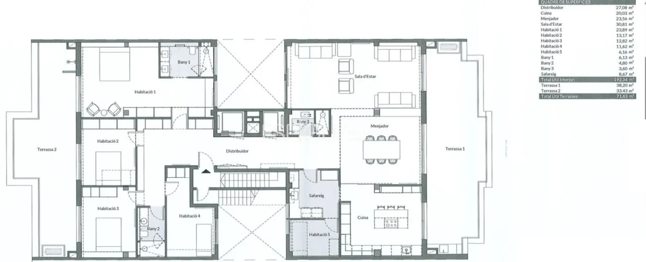 Einzigartiges Penthouse in der Carrer Casp
