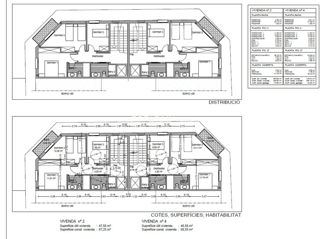 Neubauhaus im Zentrum von Arenys de Munt mit Terrasse, Aufzug und hochwertiger Ausstattung