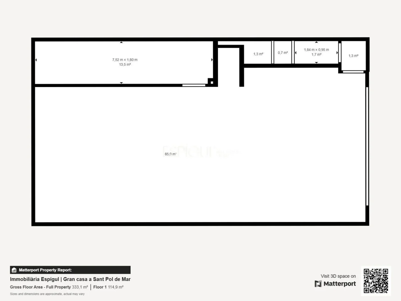 Casa de reciente construcción, con 5 habitaciones y amplio jardín en Sant Pol de Mar