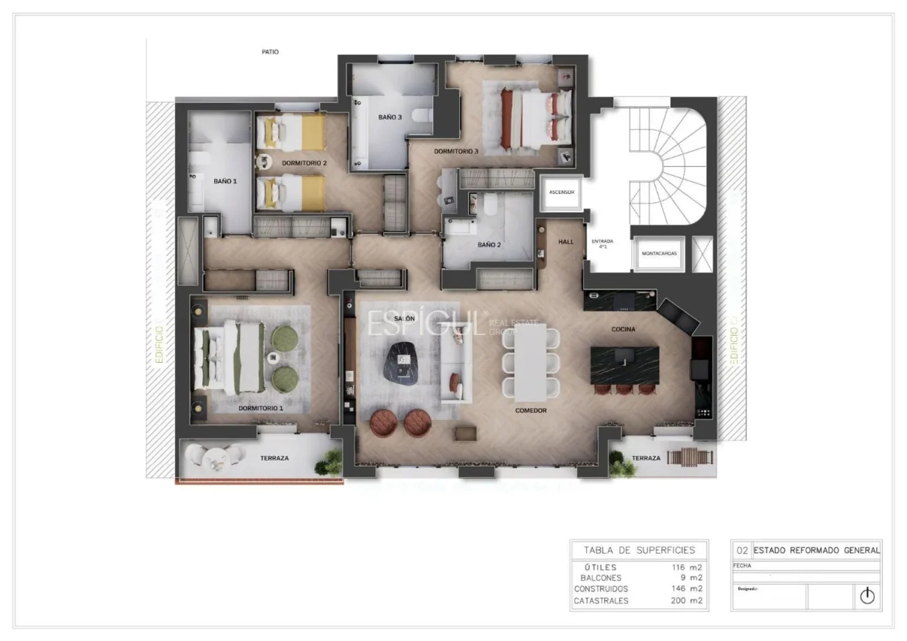 Élégant appartement rénové dans la Calle General Díaz Porlier, Lista