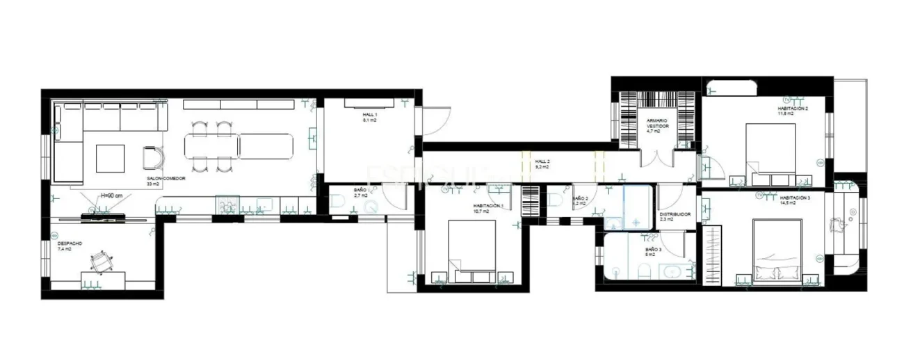 Magnífica vivienda reformada en Avenida de Sarriá