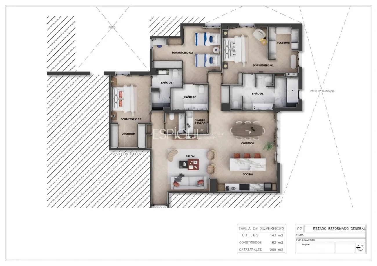 Piso reformado con plaza de garaje en Calle Diego de León, Barrio de Salamanca