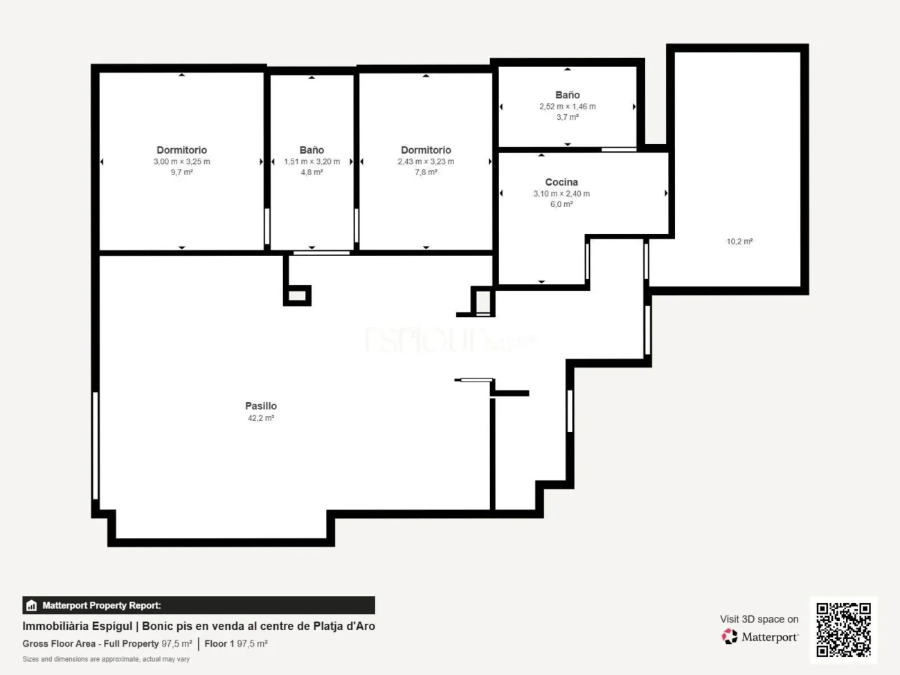 Piso reformado y luminoso a 300 m de la playa en Platja d’Aro