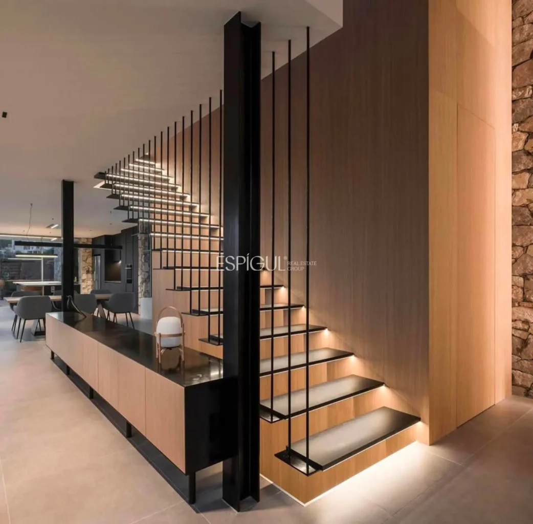 Residencia de diseño contemporáneo en Teià con piscina y jardín privado