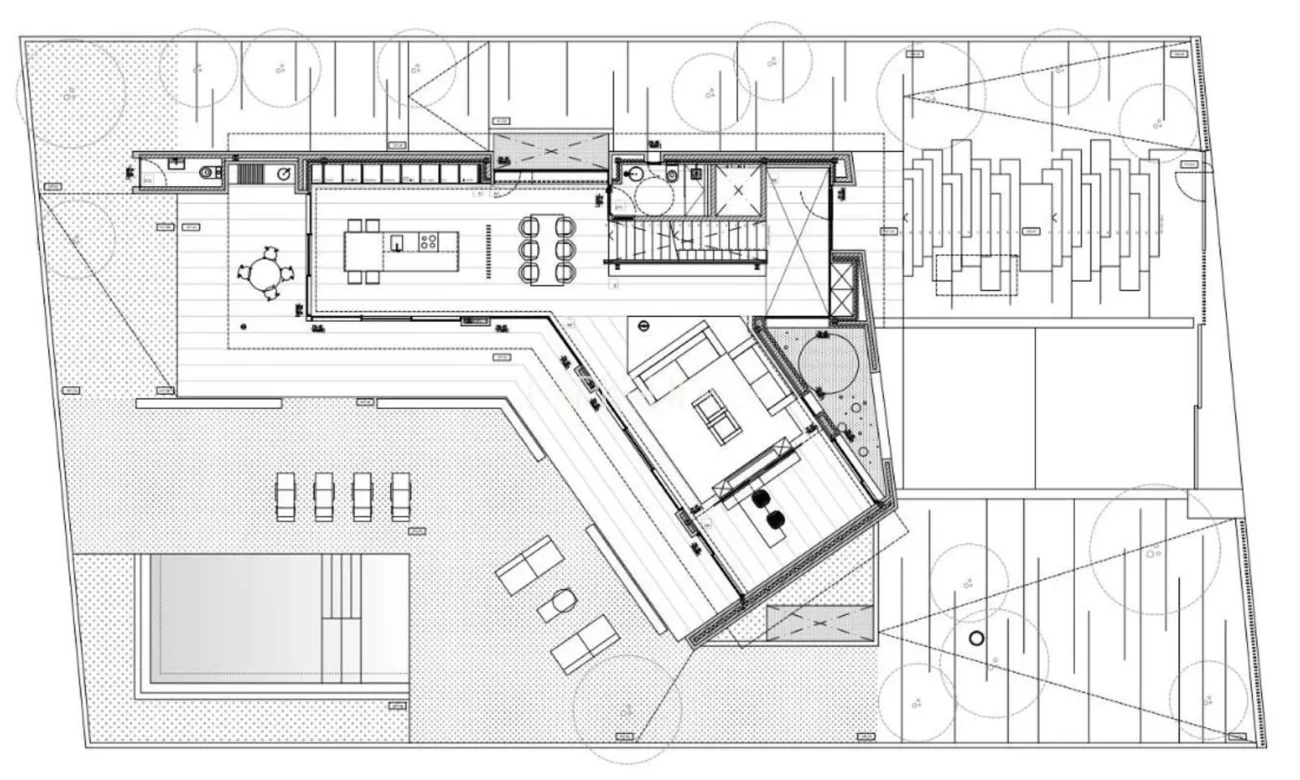 Residencia de diseño contemporáneo en Teià con piscina y jardín privado