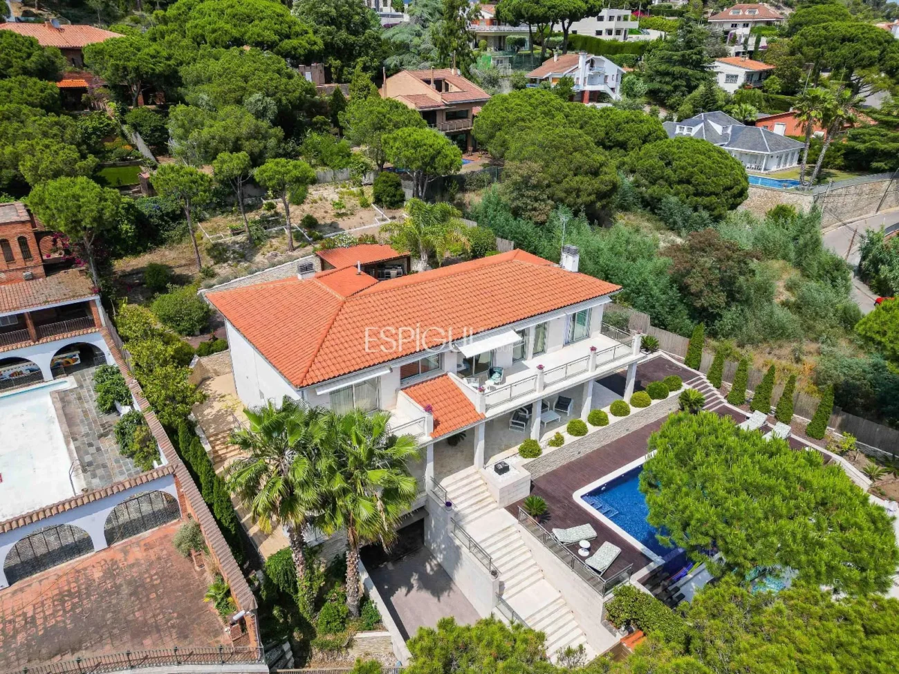 Villa de luxe amb impressionants vistes al mar a Cabrils, Maresme